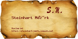 Steinhart Márk névjegykártya